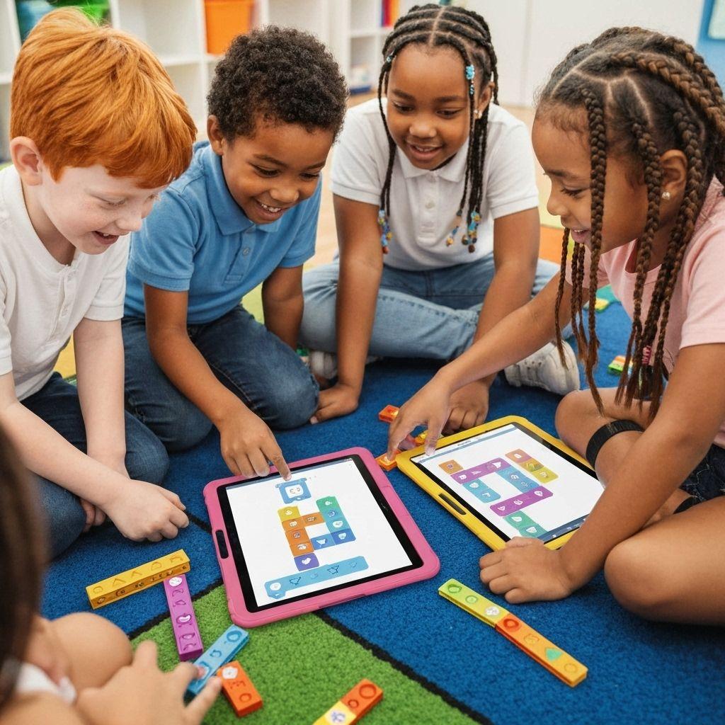 Kids learning to code